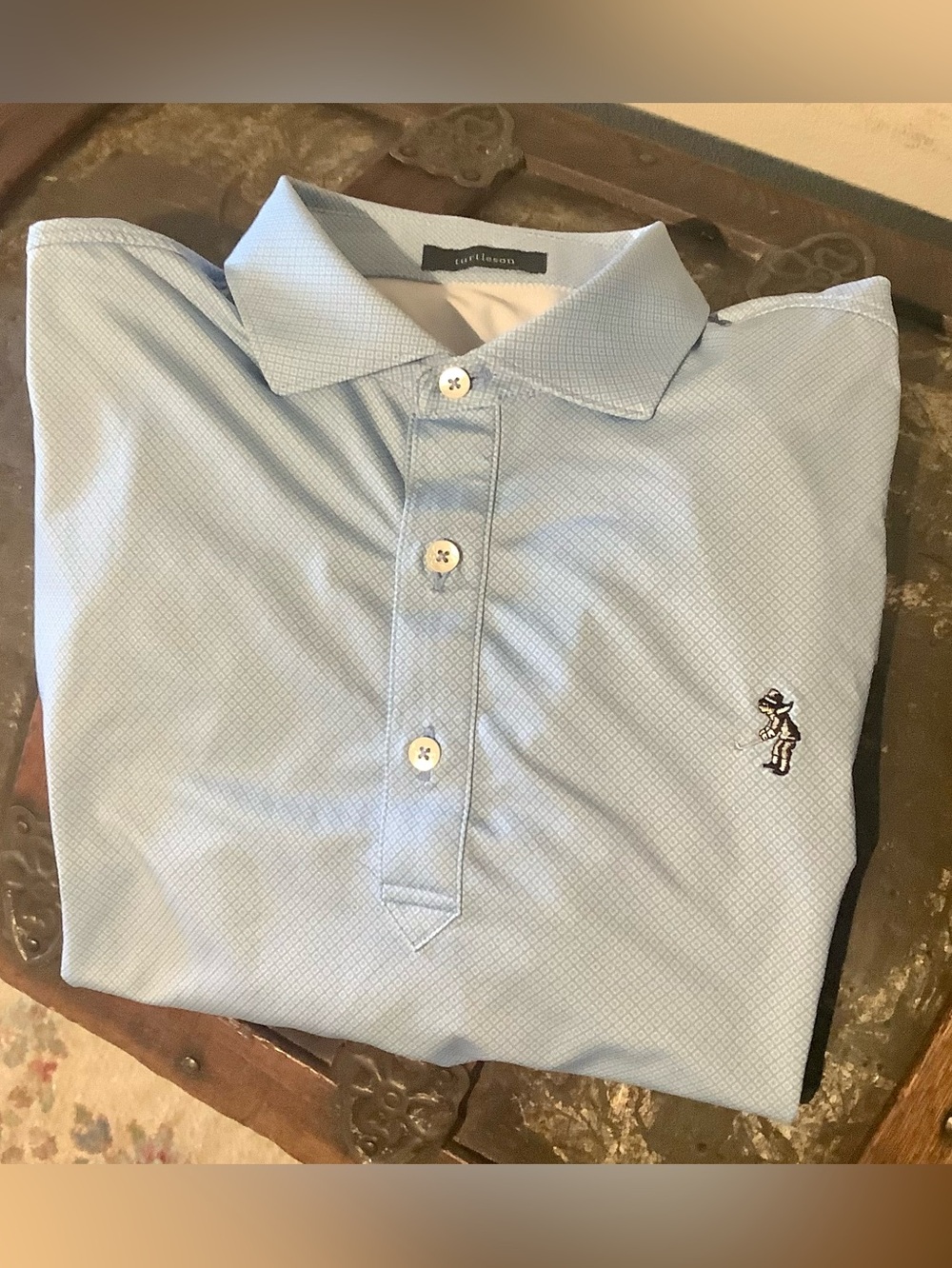 Turtleson Light Blue Men's Polo Shirt Sz Med - NWOT